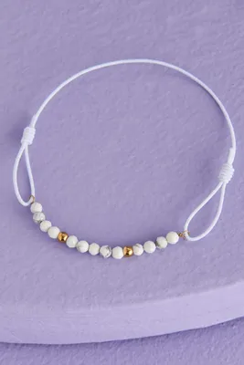 Howlite Beaded Rack Bracelet