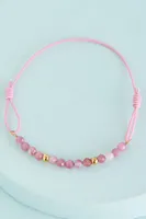 Pink Tourmaline Rack Bracelet