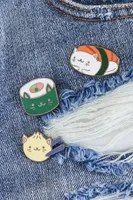 Sushi Kitty Enamel Pin Set