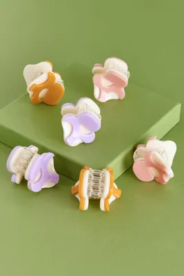 Abstract Mushroom Claw Clip Set