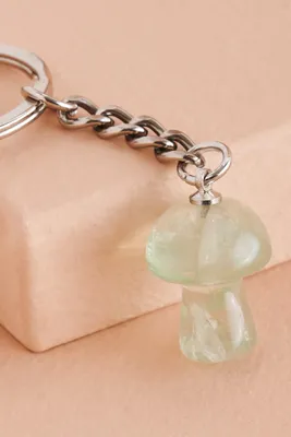 Mushroom Fluorite Keychain