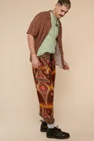 Brown Palm Mandala Pants