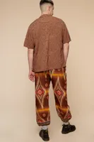 Brown Palm Mandala Pants