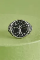 Tree of Life Celtic Heart Knot Ring