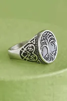 Tree of Life Celtic Heart Knot Ring