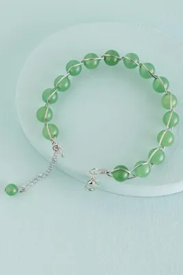 Wire Wrapped Green Aventurine Bracelet