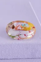 Mixed Bloom Flowerpress Ring