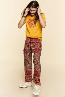 Red Paisley Pants