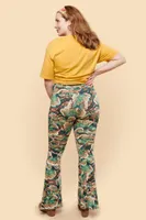 Abstract Mushroom Flare Pants