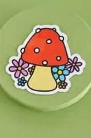 Red Mushroom Flower Sticker