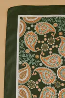 Emerald Paisley Bandana Scarf