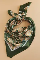 Emerald Paisley Bandana Scarf