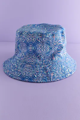 Blue Psychedelic Wave Bucket Hat