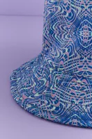 Blue Psychedelic Wave Bucket Hat