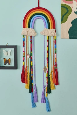 Rainbow Boho Charm Wall Hanging