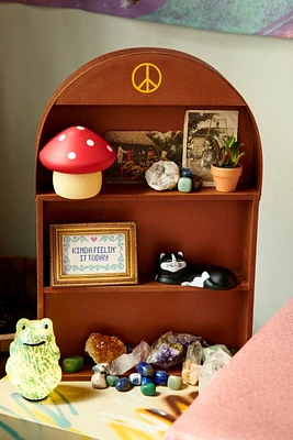 Peace Sign Wood Shelf