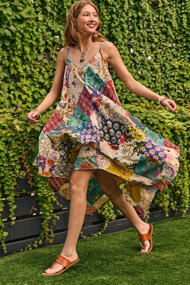 Earth Bound Trading Fairy Assorted Patchwork Dress | Westland Mall