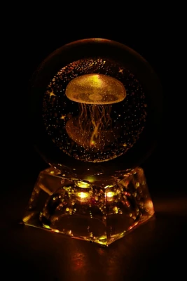 LED Glass Jellyfish Sphere