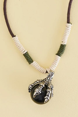 Obsidian Dragon Claw Necklace