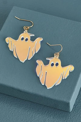 Acrylic Ghoulish Ghost Earrings