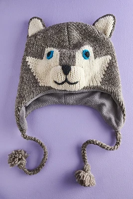 Wolf Animal Wool Beanie