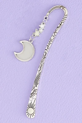 Metal Moon Glow in the Dark Bookmark