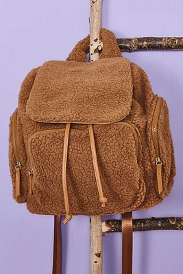 Teddy Brown Sherpa Backpack