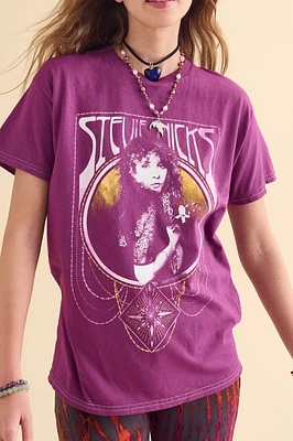 Magenta Stevie Nicks Portrait T-Shirt