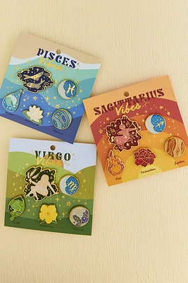 Zodiac Vibes Enamel Pin Set