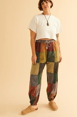 Rustic Patchwork Pants