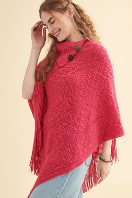 Hot Pink Open Arm Shawl