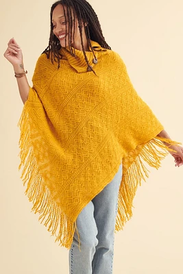 Mustard Yellow Open Arm Shawl