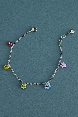 Rainbow Bubble Daisy Anklet