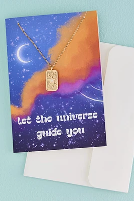 Let the Universe Guide You Necklace Card