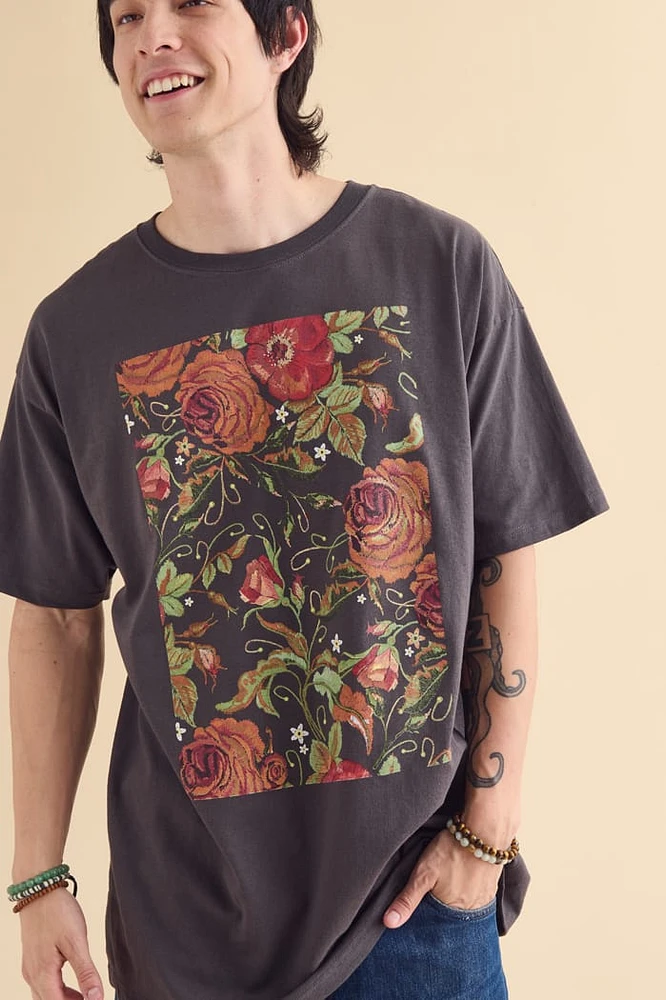 Charcoal Roses T-Shirt