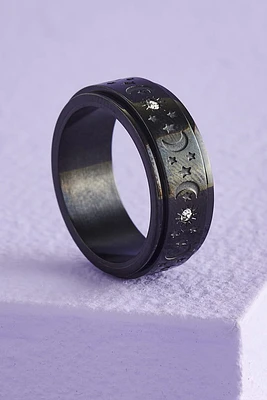 Starry Sky Spinner Ring