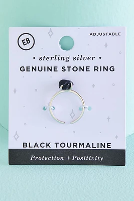 Tourmaline Sterling Silver Stone Ring