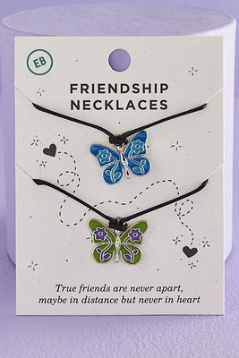 Butterfly Corded Friendship Necklace Set