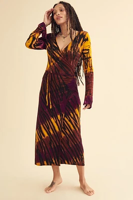 Mardi Artisan Tie Dye Wrap Dress