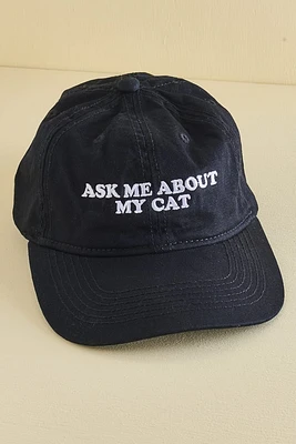 Ask Me About My Cat Ballcap