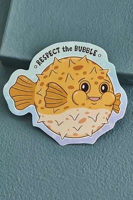 EBX Respect the Bubble Blowfish Sticker