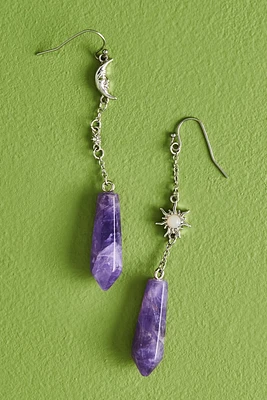 Amethyst Mixed Celestial Earrings