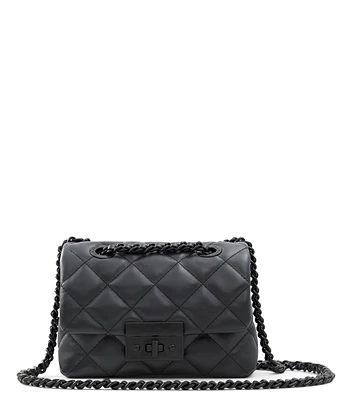 Bolso Crossbody Negro Latisse Capitoneado Mujer