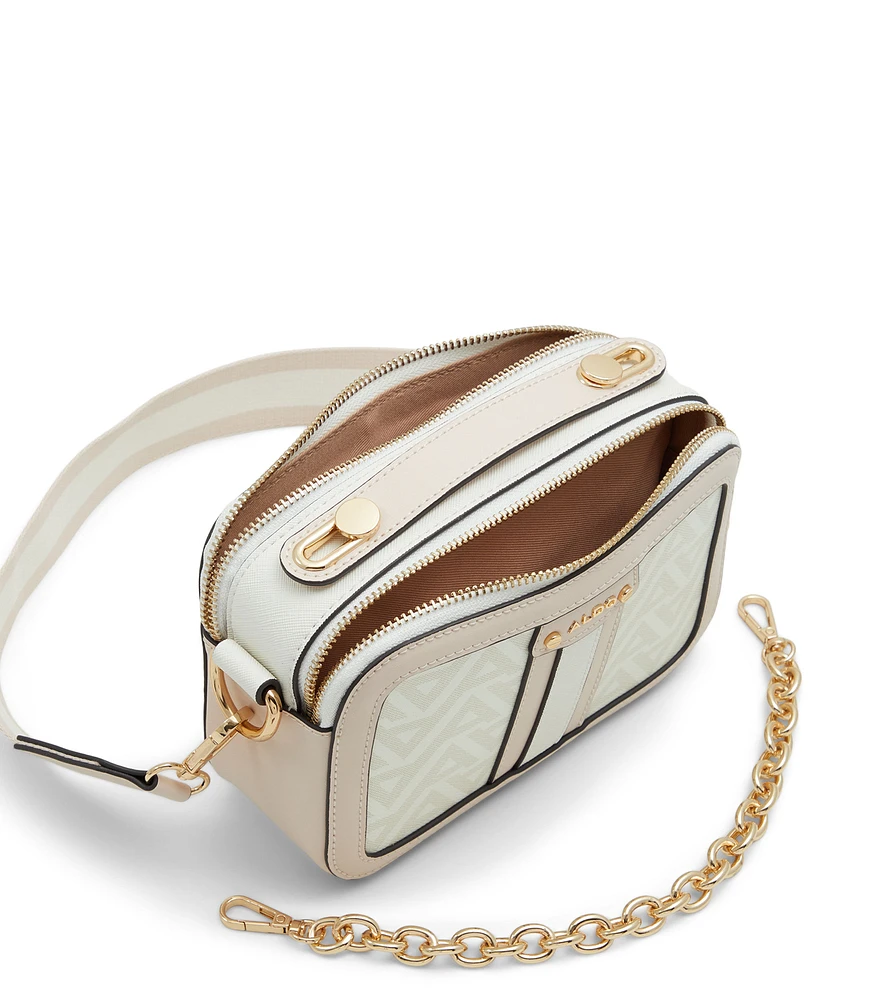 Bolso crossbody con monogram Mujer