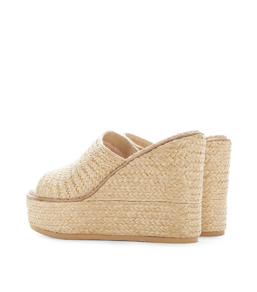 Sandalias con tacón alto de cuña Mujer