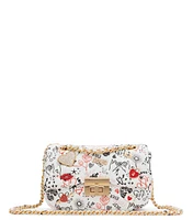 Bolso crossbody capitoneado con estampado Mujer