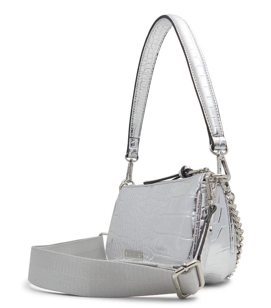 Bolso crossbody con textura Mujer