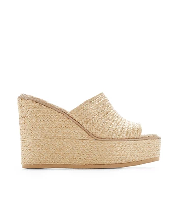 Sandalias con tacón alto de cuña Mujer