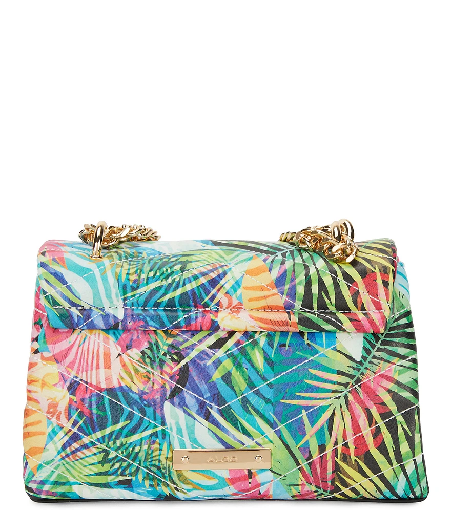 Bolso crossbody con estampado Mujer