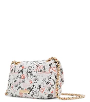 Bolso crossbody capitoneado con estampado Mujer